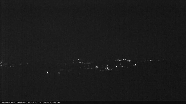 Lake Travis webcam, November 1, 2022 10:00 PM CT