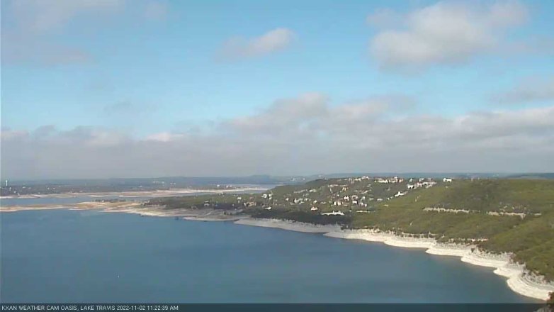 Lake Travis webcam, November 2, 2022 11:25 AM CT