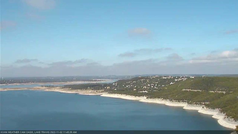 Lake Travis webcam, November 2, 2022 11:45 AM CT