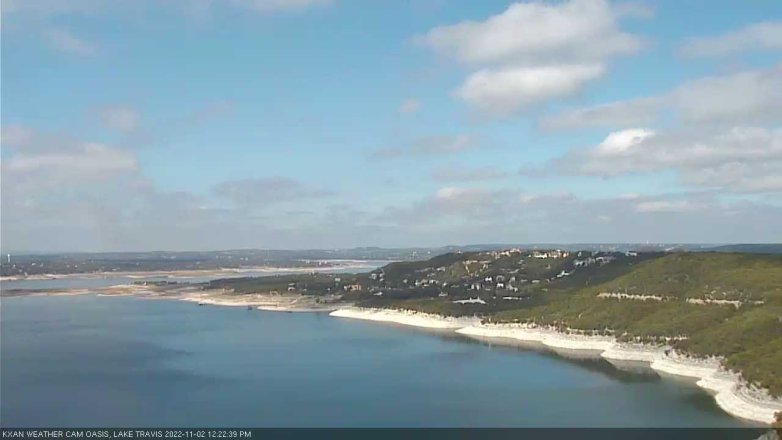 Lake Travis webcam, November 2, 2022 12:25 PM CT