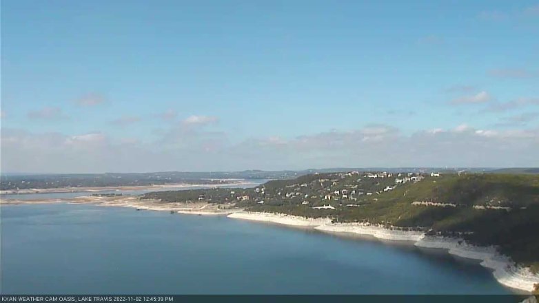 Lake Travis webcam, November 2, 2022 12:45 PM CT
