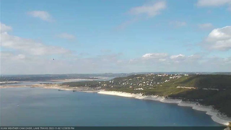Lake Travis webcam, November 2, 2022 1:00 PM CT