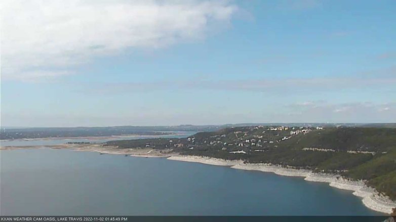 Lake Travis webcam, November 2, 2022 1:45 PM CT