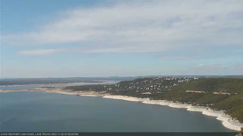 Lake Travis webcam, November 2, 2022 2:00 PM CT