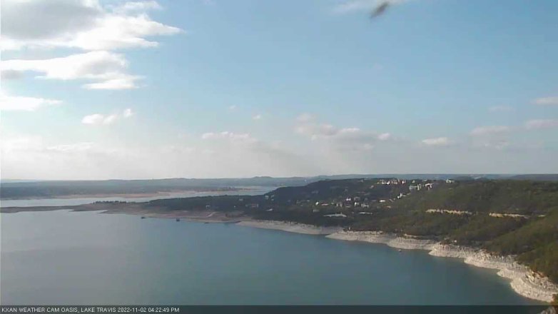 Lake Travis webcam, November 2, 2022 4:25 PM CT