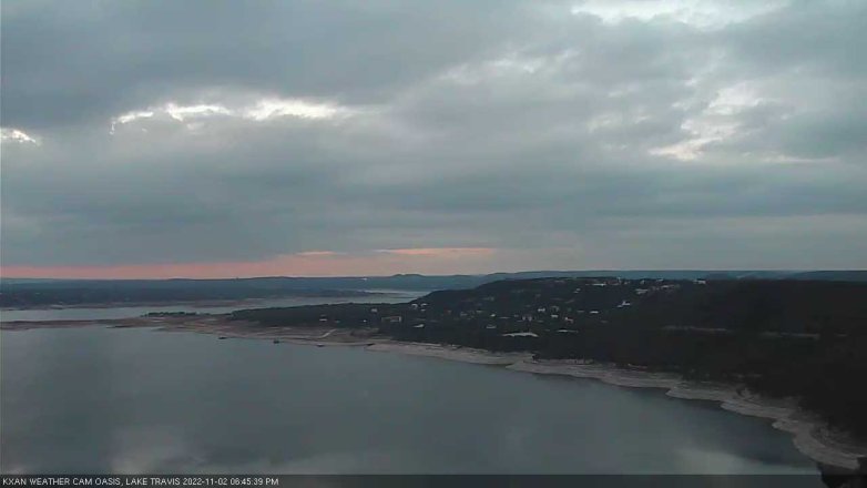 Lake Travis webcam, November 2, 2022 6:45 PM CT