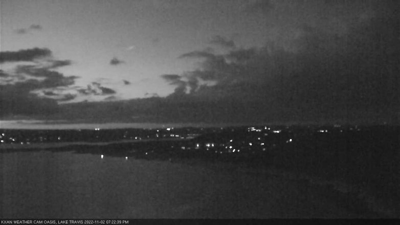 Lake Travis webcam, November 2, 2022 7:25 PM CT