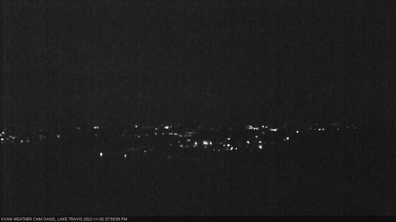 Lake Travis webcam, November 2, 2022 8:00 PM CT