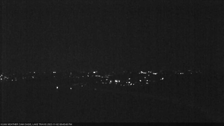 Lake Travis webcam, November 2, 2022 8:45 PM CT