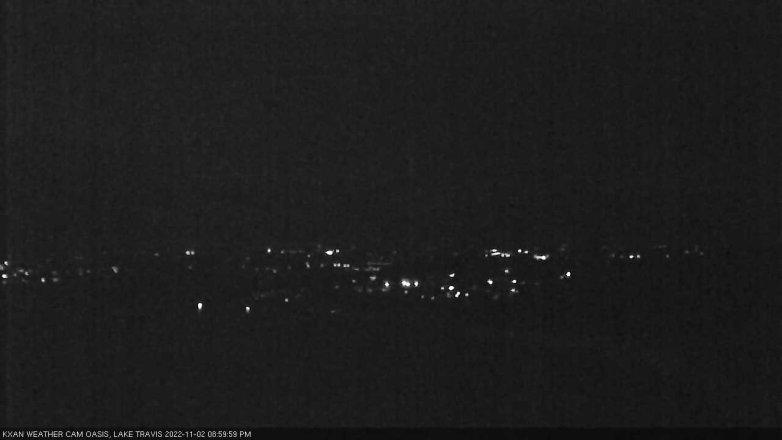 Lake Travis webcam, November 2, 2022 9:00 PM CT