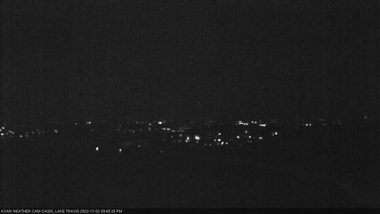 Lake Travis webcam, November 2, 2022 9:45 PM CT