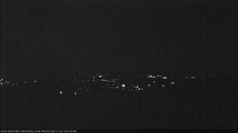 Lake Travis webcam, November 2, 2022 10:25 PM CT