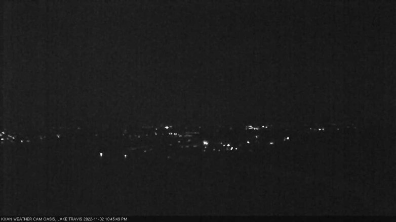 Lake Travis webcam, November 2, 2022 10:45 PM CT