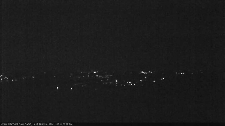 Lake Travis webcam, November 2, 2022 11:00 PM CT