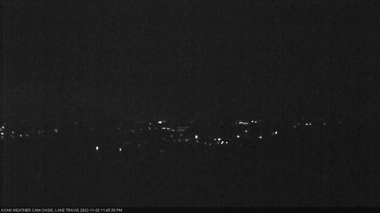 Lake Travis webcam, November 2, 2022 11:45 PM CT