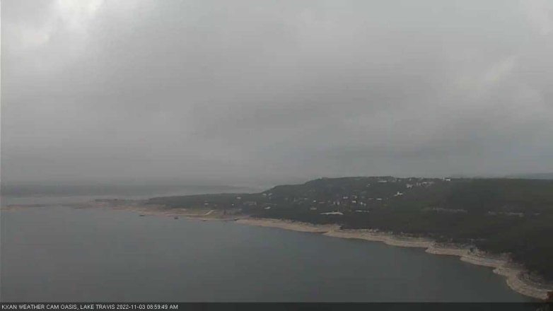 Lake Travis webcam, November 3, 2022 9:00 AM CT