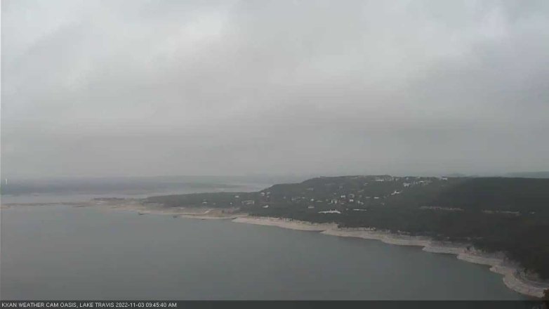 Lake Travis webcam, November 3, 2022 9:45 AM CT