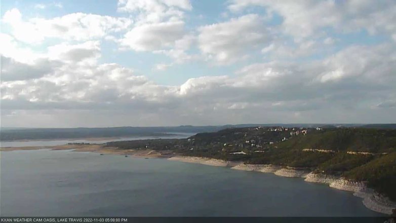 Lake Travis webcam, November 3, 2022 5:00 PM CT