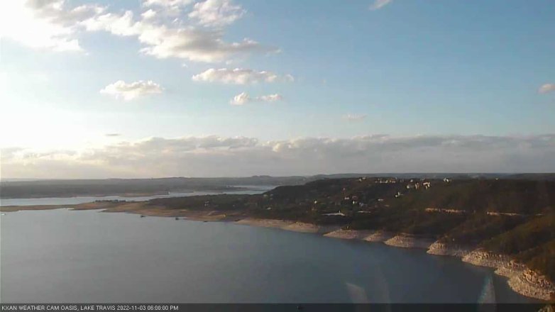 Lake Travis webcam, November 3, 2022 6:00 PM CT