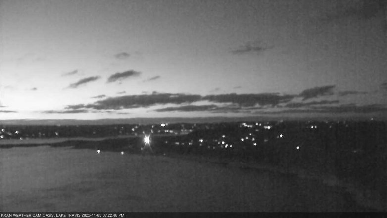 Lake Travis webcam, November 3, 2022 7:25 PM CT