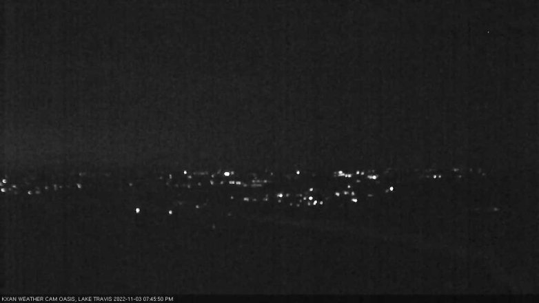 Lake Travis webcam, November 3, 2022 7:45 PM CT