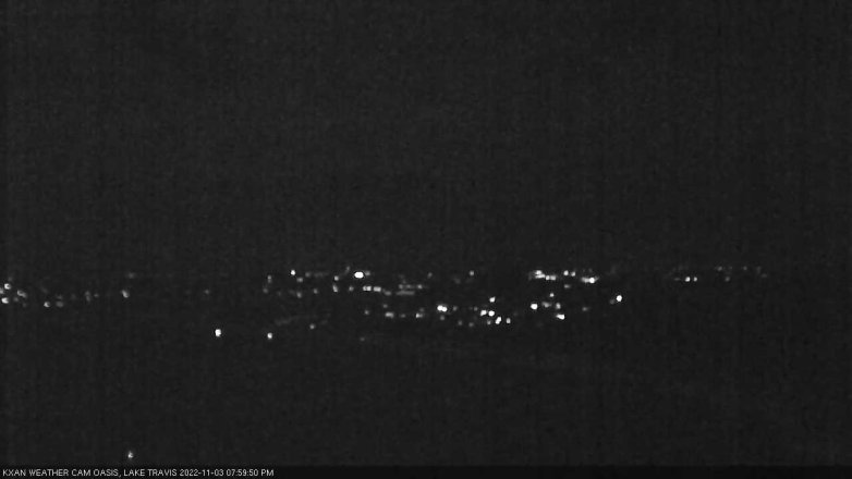 Lake Travis webcam, November 3, 2022 8:00 PM CT