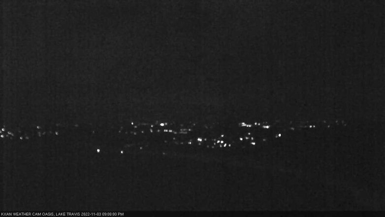 Lake Travis webcam, November 3, 2022 9:00 PM CT
