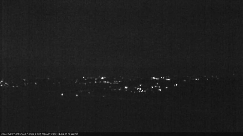Lake Travis webcam, November 3, 2022 9:25 PM CT