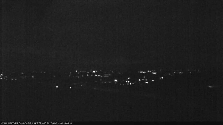 Lake Travis webcam, November 3, 2022 10:00 PM CT