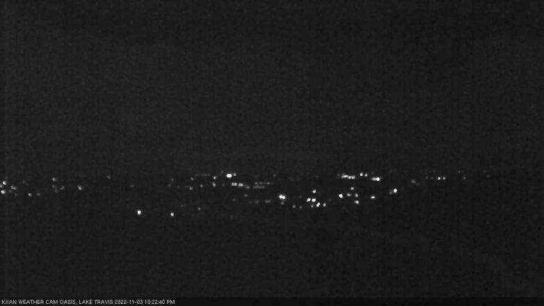 Lake Travis webcam, November 3, 2022 10:25 PM CT