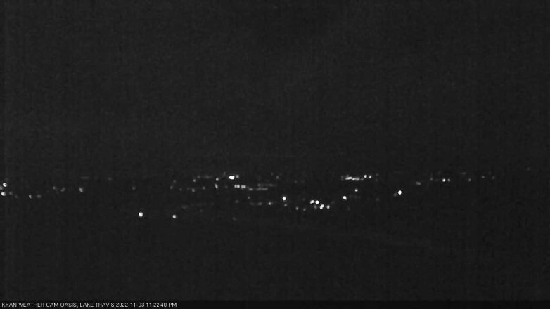Lake Travis webcam, November 3, 2022 11:25 PM CT