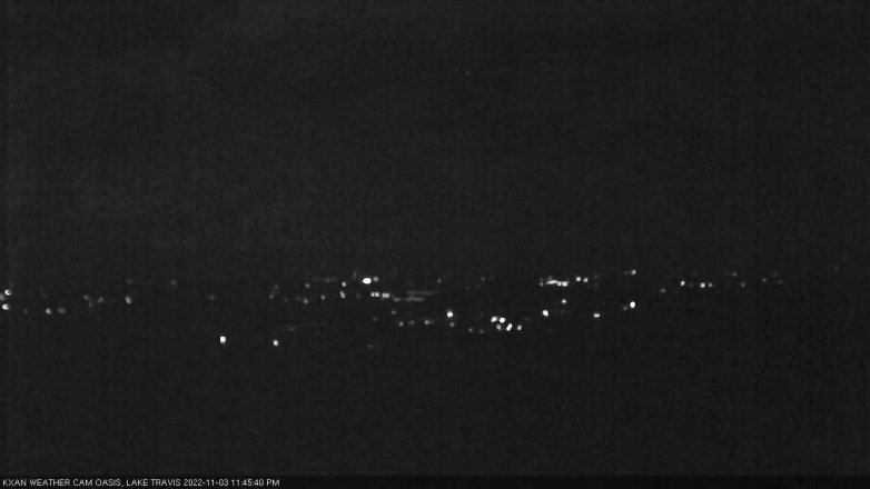 Lake Travis webcam, November 3, 2022 11:45 PM CT