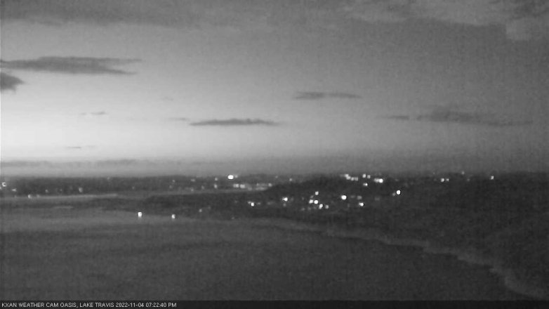 Lake Travis webcam, November 4, 2022 7:25 PM CT