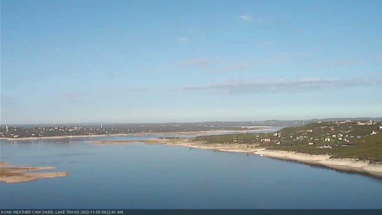 Lake Travis webcam, November 5, 2022 9:25 AM CT