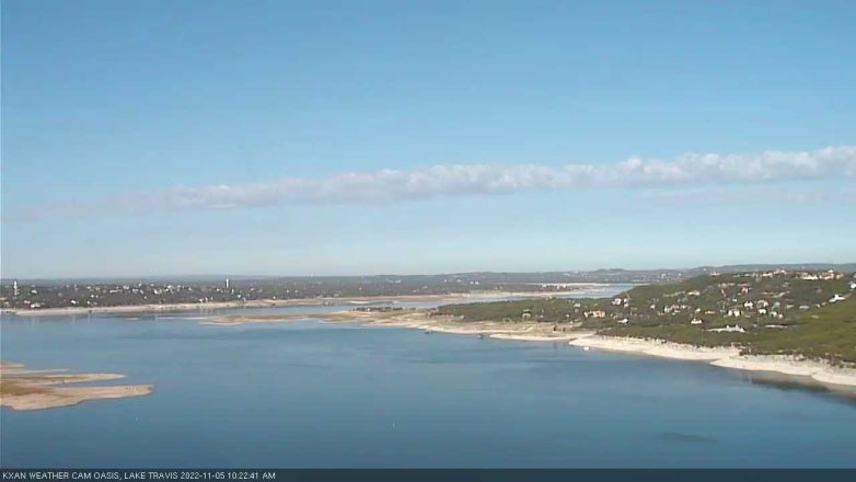 Lake Travis webcam, November 5, 2022 10:25 AM CT