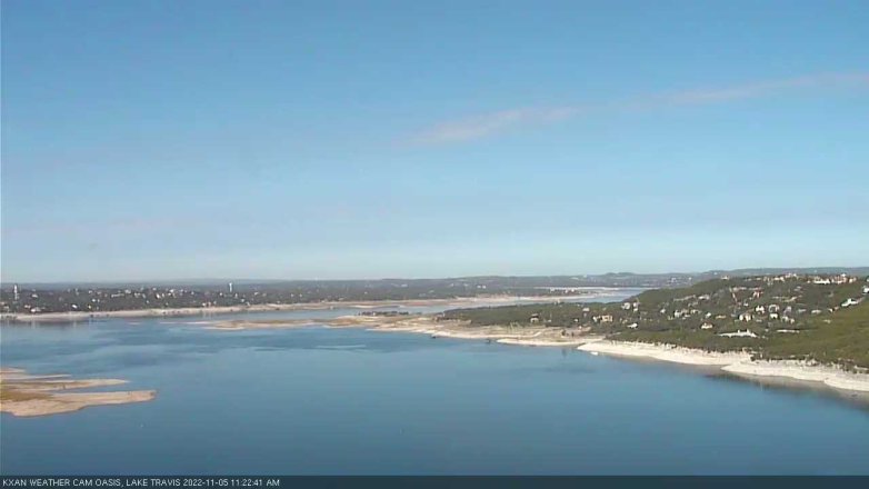 Lake Travis webcam, November 5, 2022 11:25 AM CT