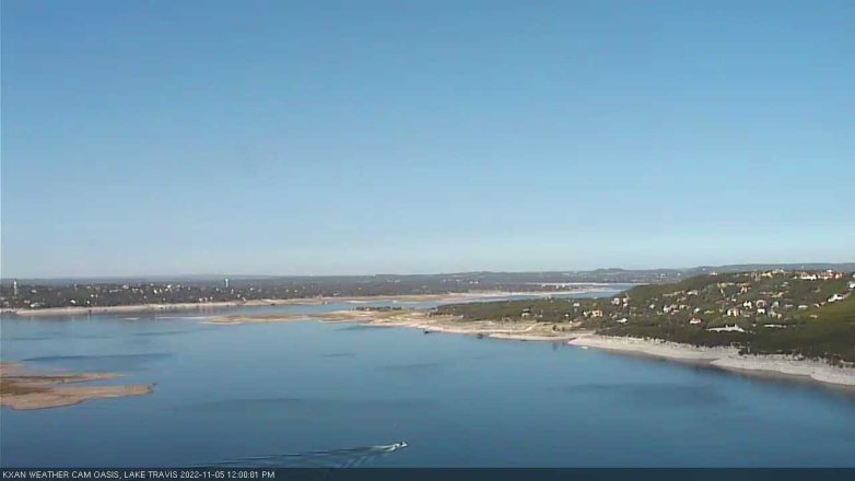 Lake Travis webcam, November 5, 2022 12:00 PM CT