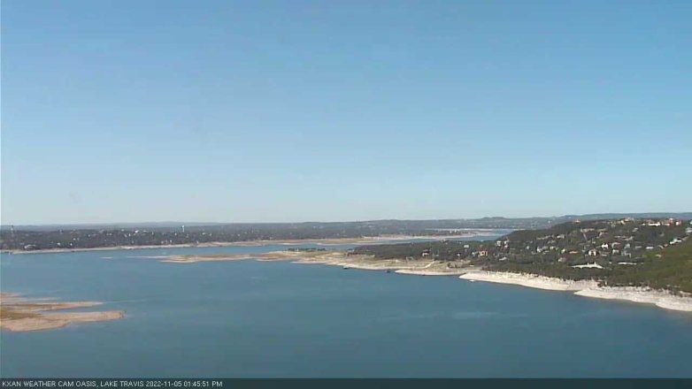 Lake Travis webcam, November 5, 2022 1:45 PM CT