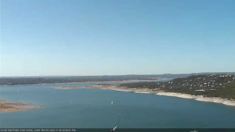 Lake Travis webcam, November 5, 2022 3:00 PM CT