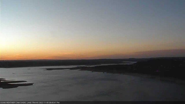 Lake Travis webcam, November 5, 2022 6:45 PM CT