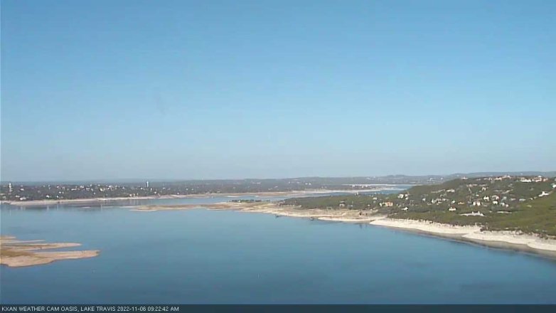 Lake Travis webcam, November 6, 2022 9:25 AM CT