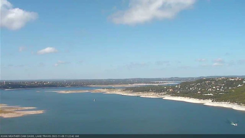 Lake Travis webcam, November 6, 2022 11:25 AM CT
