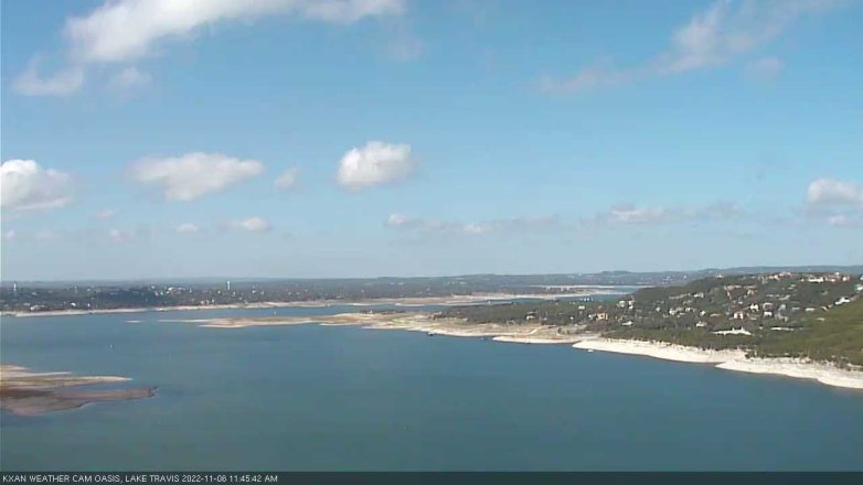 Lake Travis webcam, November 6, 2022 11:45 AM CT
