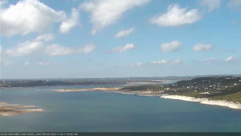 Lake Travis webcam, November 6, 2022 12:00 PM CT
