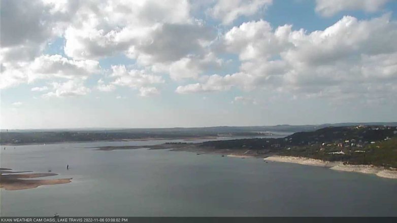 Lake Travis webcam, November 6, 2022 3:00 PM CT
