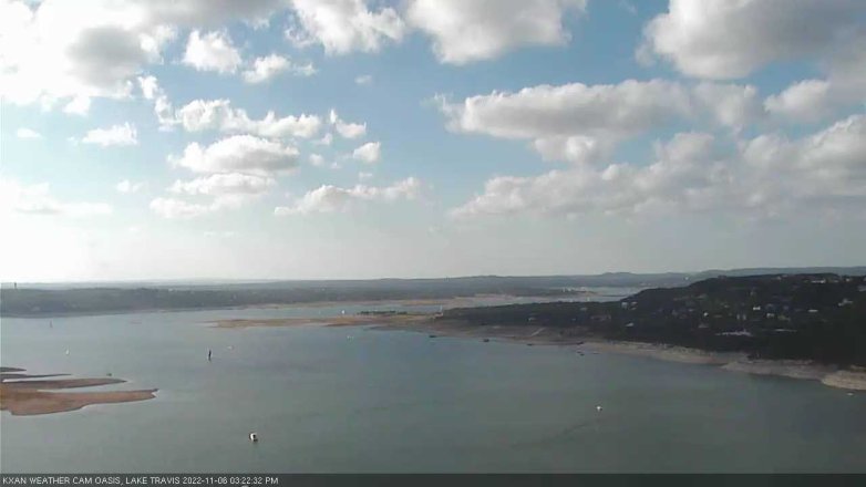 Lake Travis webcam, November 6, 2022 3:25 PM CT