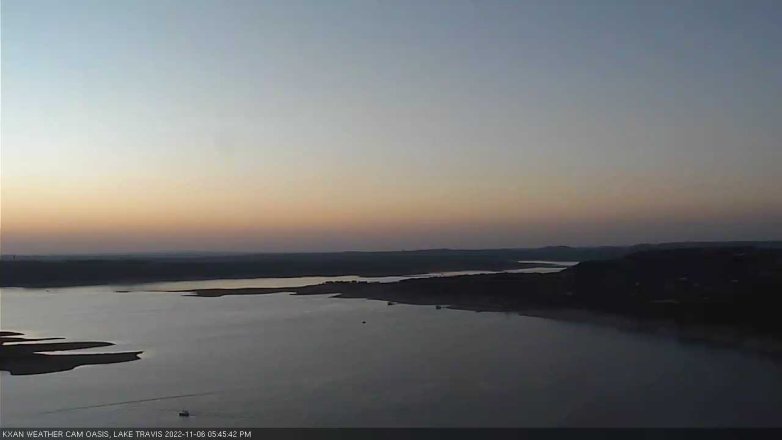 Lake Travis webcam, November 6, 2022 5:45 PM CT