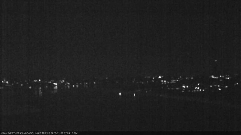 Lake Travis webcam, November 6, 2022 7:00 PM CT