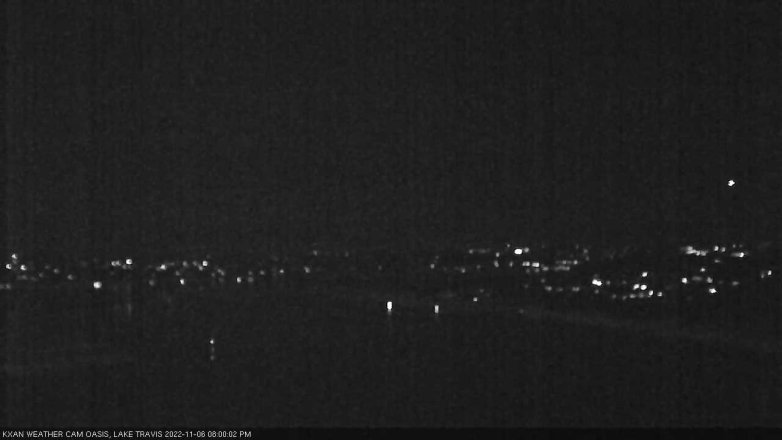 Lake Travis webcam, November 6, 2022 8:00 PM CT