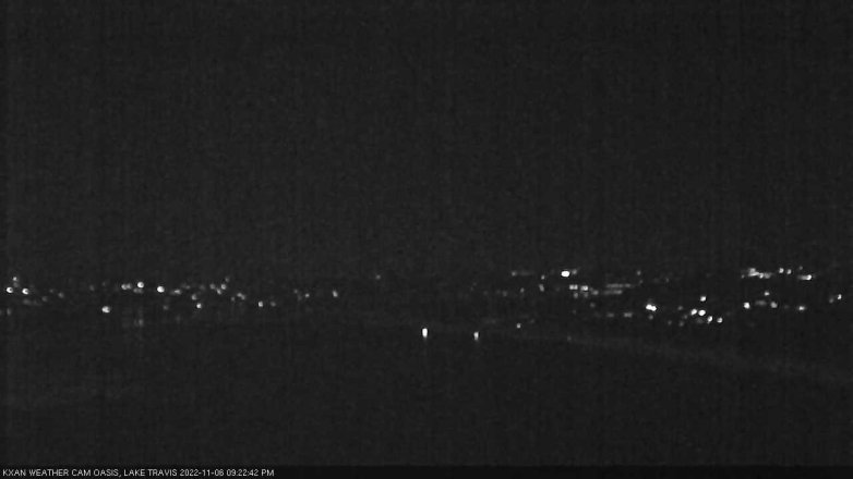 Lake Travis webcam, November 6, 2022 9:25 PM CT